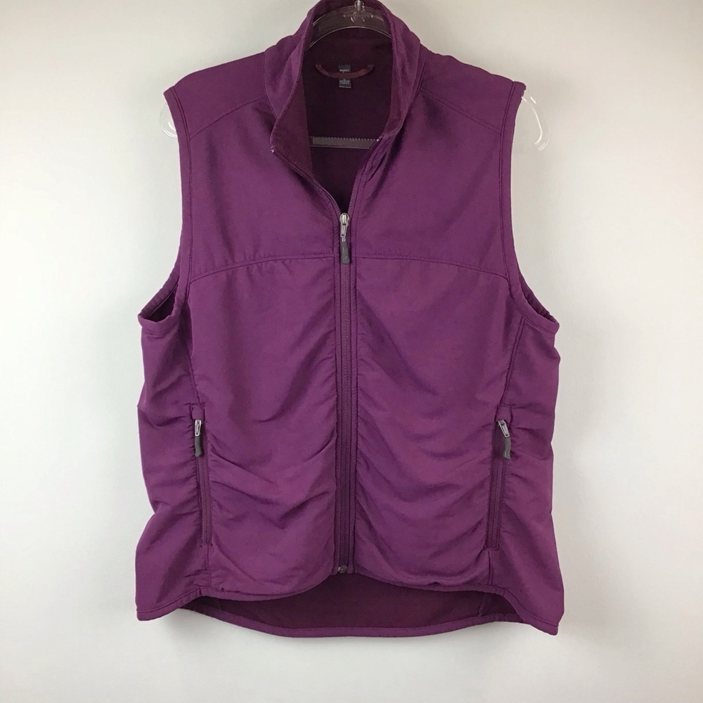 ibex Purple Sleeveless Softshell Vest